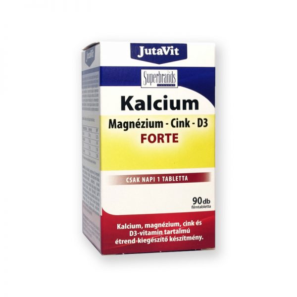 JutaVit Kalcium-Magnézium-Cink+D3 Forte 90db