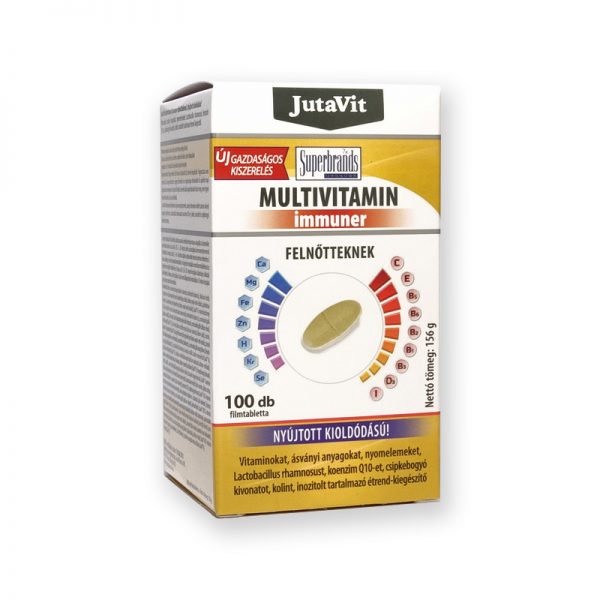 JutaVit Multivitamin felnőtteknek nyújtott kioldódású 100db